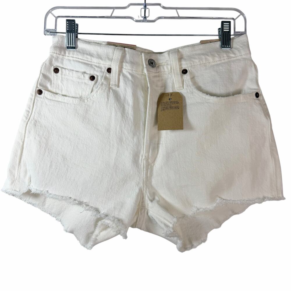 New Levi's 501 High Rise Button Fly Denim Shorts Size 26